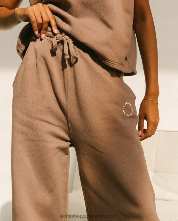 ristretto - rjave bombažne hlače ženske Alohas 0D4R8797