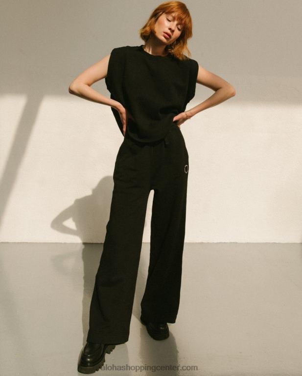 ristretto - črne bombažne hlače ženske Alohas 0D4R8796