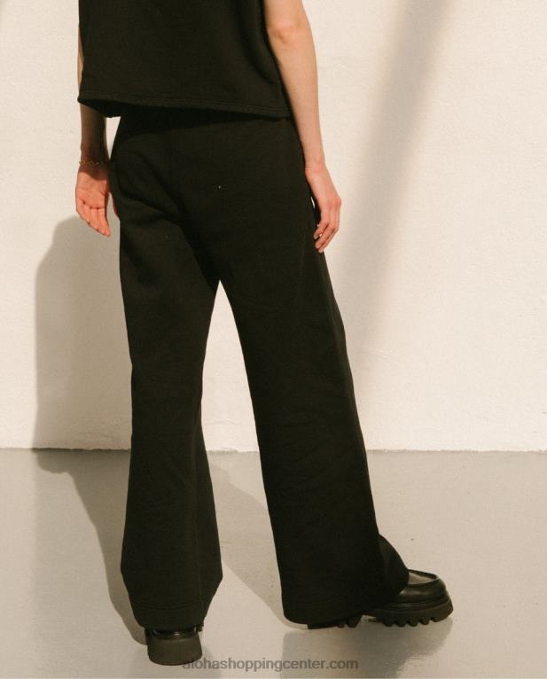 ristretto - črne bombažne hlače ženske Alohas 0D4R8796