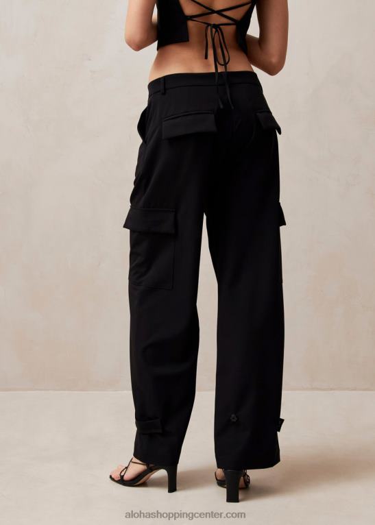 rita - črne cargo hlače ženske Alohas 0D4R8610