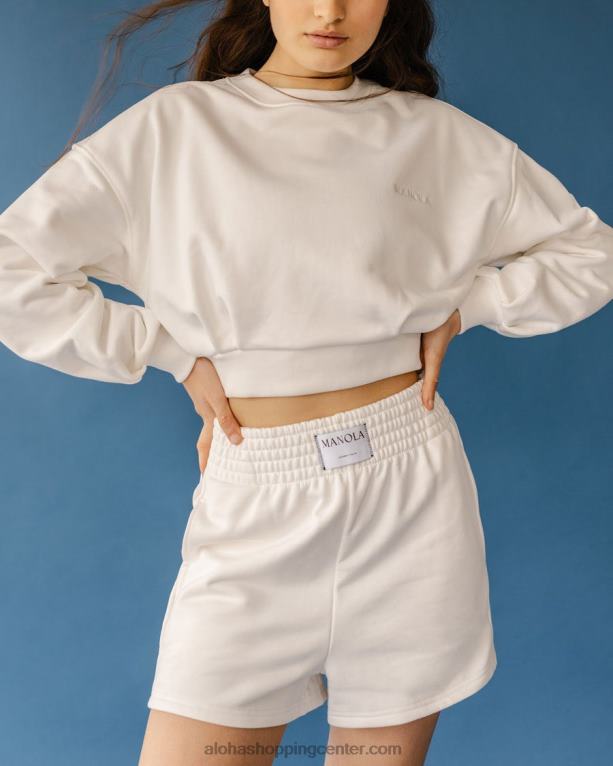 rocky - bele bombažne kratke hlače ženske Alohas 0D4R8776