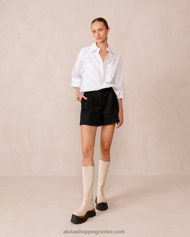 roxie nutty - beli usnjeni škornji ženske Alohas 0D4R8552