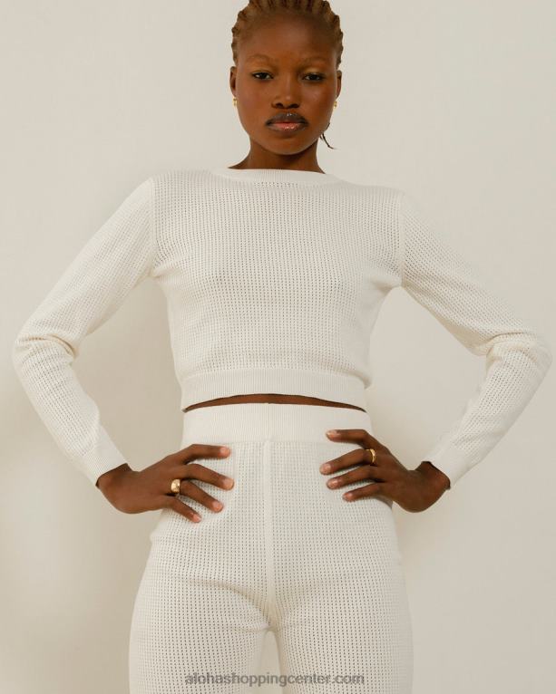 roy - bel pleten top ženske Alohas 0D4R8744