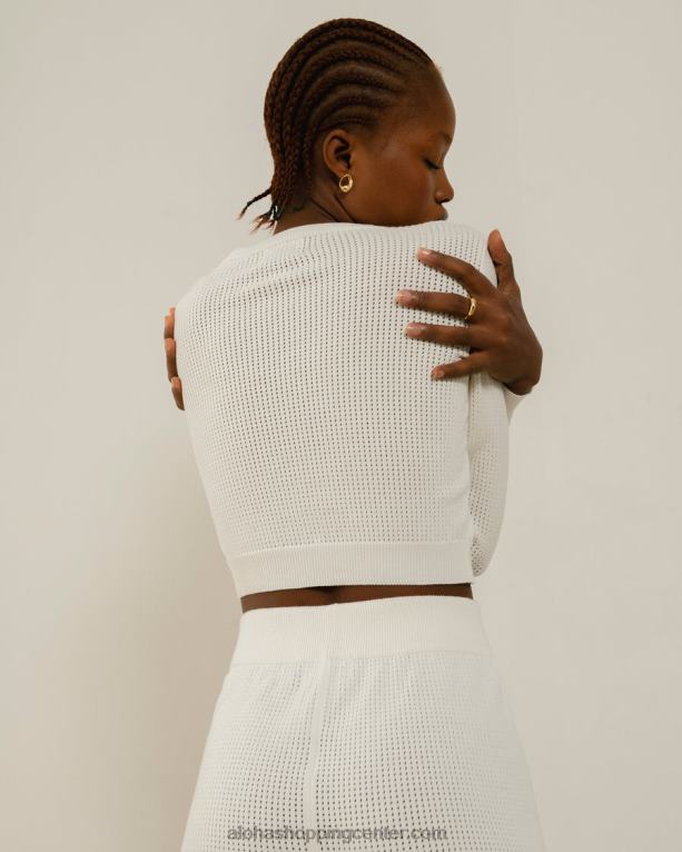 roy - bel pleten top ženske Alohas 0D4R8744