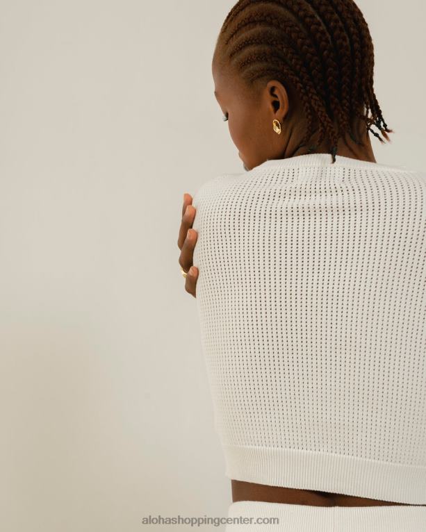 roy - bel pleten top ženske Alohas 0D4R8744