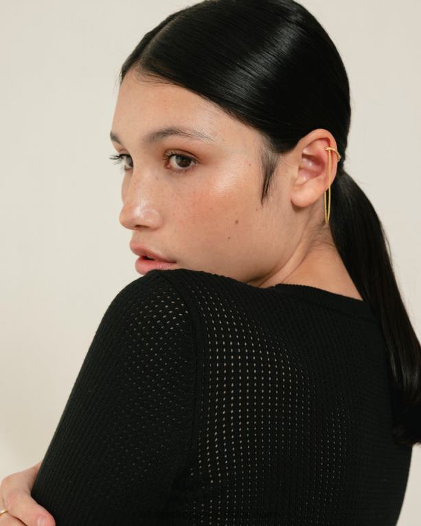 roy - črn pleten top ženske Alohas 0D4R8745