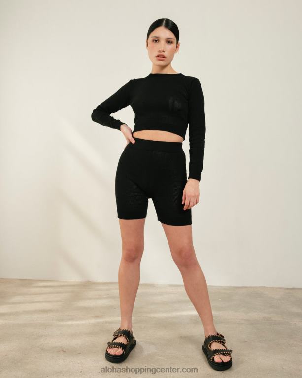 roy - črn pleten top ženske Alohas 0D4R8745