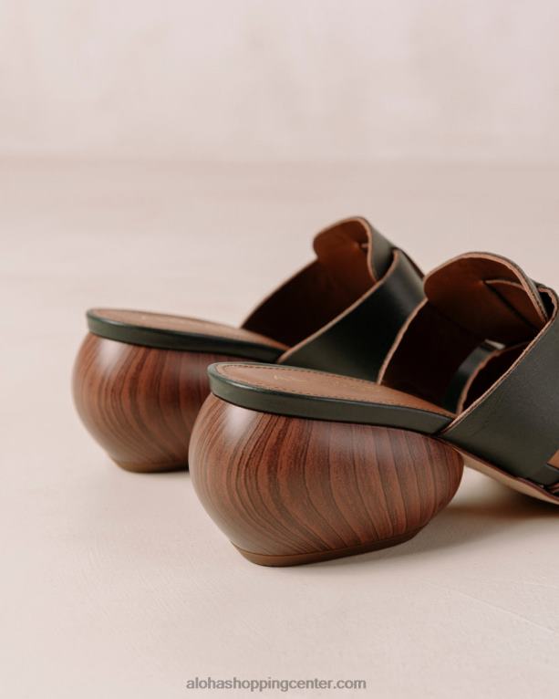 rubinasto zelene tkane usnjene mule ženske Alohas 0D4R8382