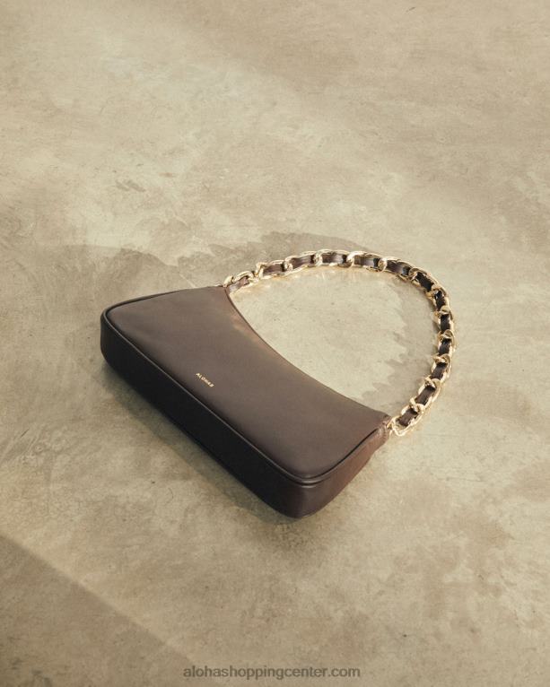 s - rjava usnjena torbica ženske Alohas 0D4R81160