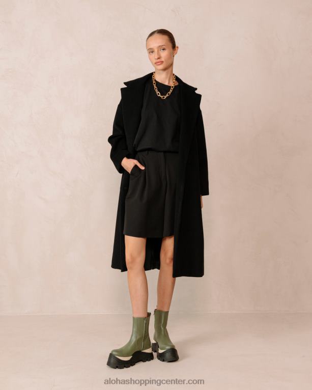 safirni šah - zeleni usnjeni škornji ženske Alohas 0D4R8330