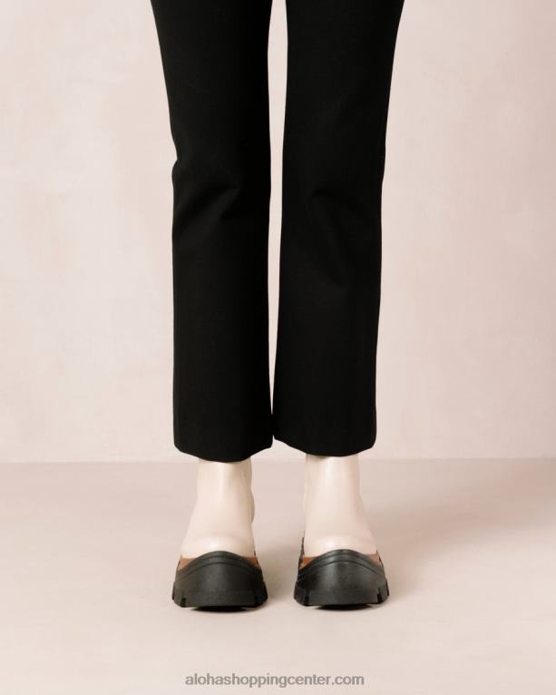 safirno beli usnjeni škornji ženske Alohas 0D4R8333