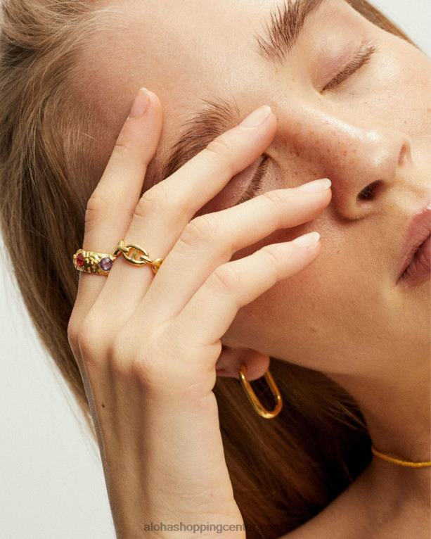 sagitta - zlati uhani ženske Alohas 0D4R81030