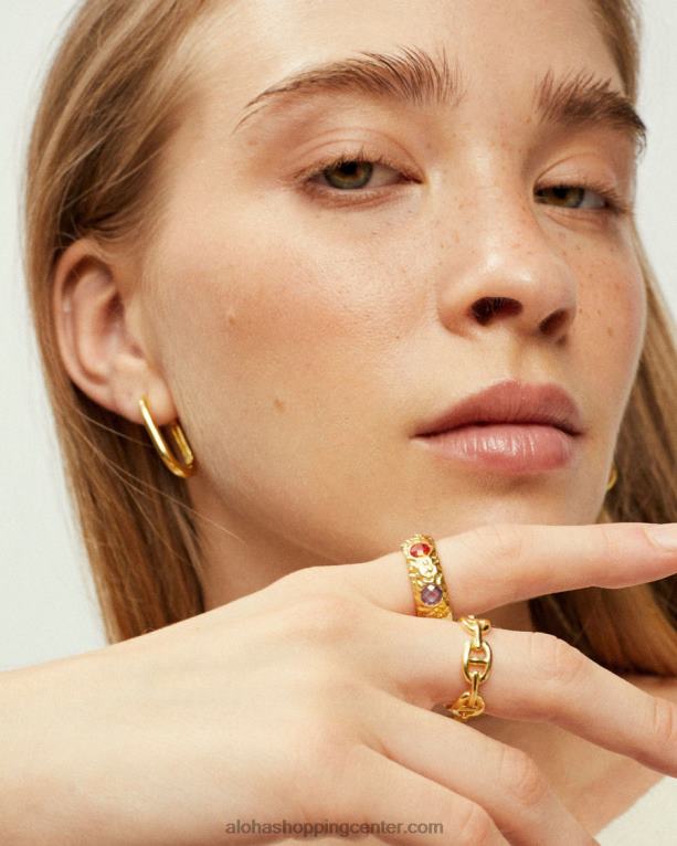 sagitta - zlati uhani ženske Alohas 0D4R81030