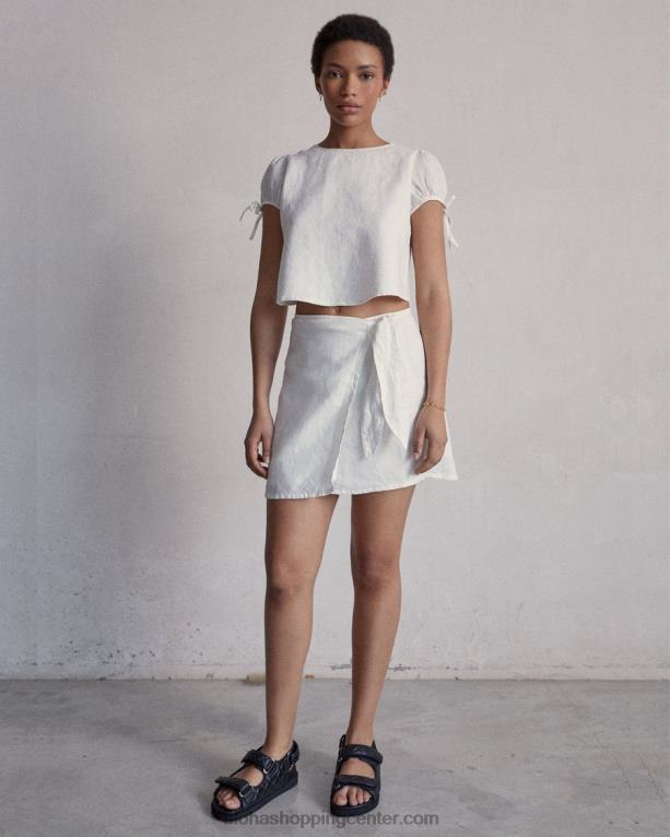 sanjska dežela - beli platneni vrh ženske Alohas 0D4R8951