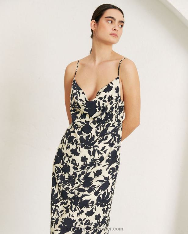 sauvage - črno-bela obleka ženske Alohas 0D4R8704