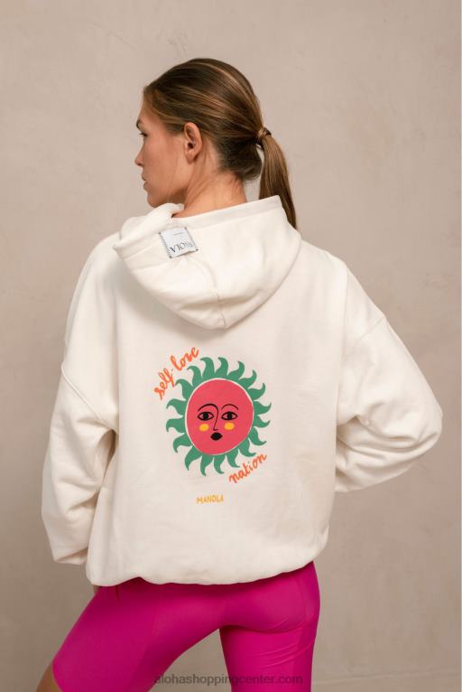 self love by belen - bel bombažni pulover ženske Alohas 0D4R8981