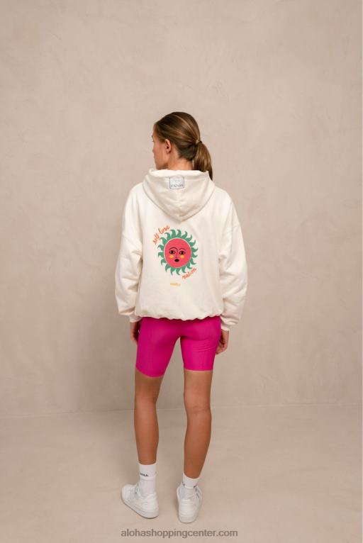 self love by belen - bel bombažni pulover ženske Alohas 0D4R8981