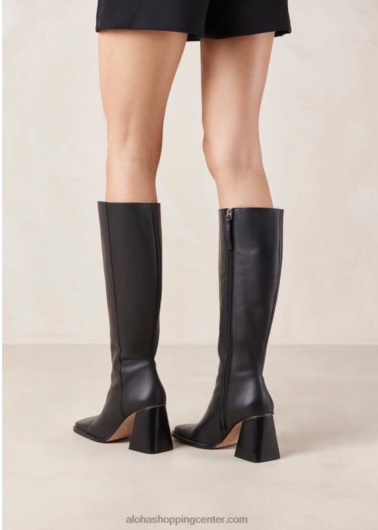 sever - črni usnjeni škornji ženske Alohas 0D4R8477