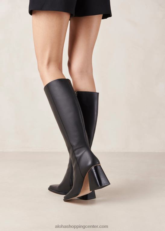 sever - črni usnjeni škornji ženske Alohas 0D4R8477