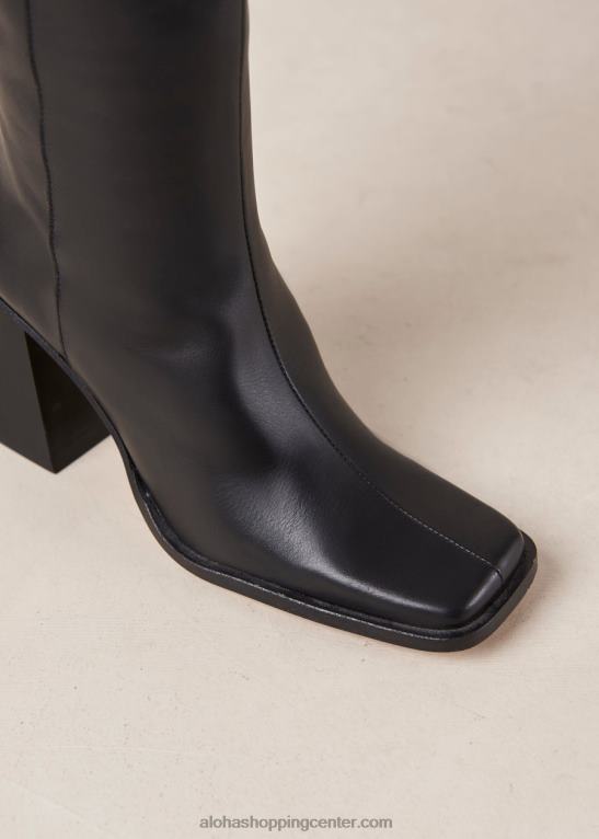 sever - črni usnjeni škornji ženske Alohas 0D4R8477