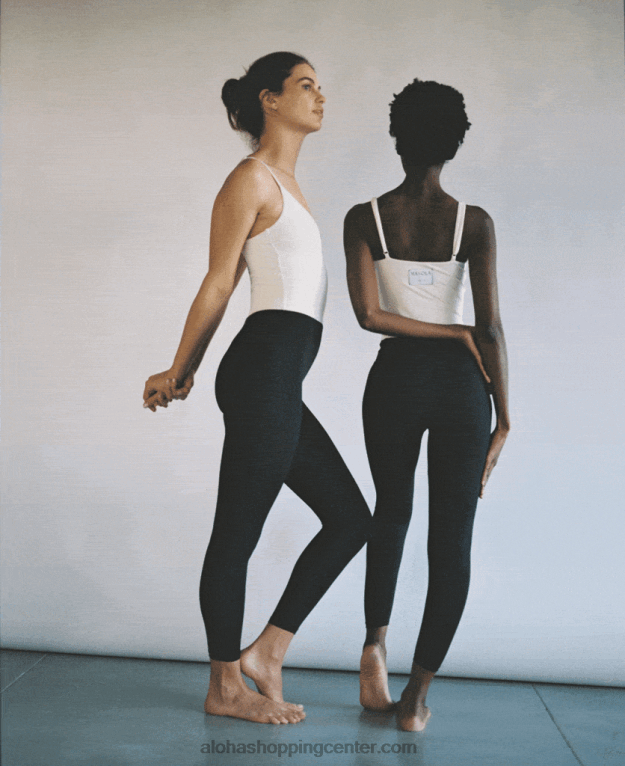 sirenita - črno-beli bodi iz ekonila ženske Alohas 0D4R8798