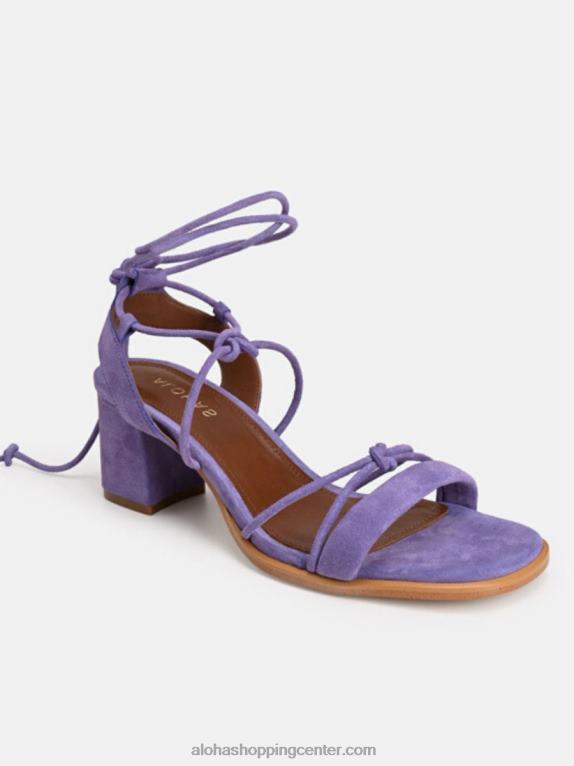 sophie - vijolični sandali iz semiša ženske Alohas 0D4R8175