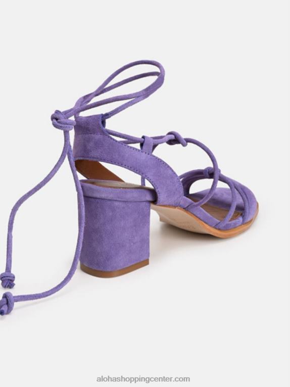 sophie - vijolični sandali iz semiša ženske Alohas 0D4R8175