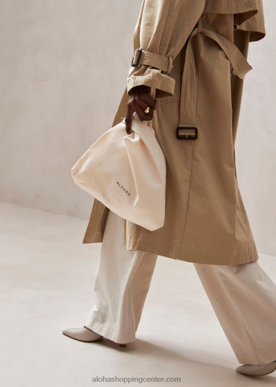 stara ibiza - bela bombažna torbica ženske Alohas 0D4R81209