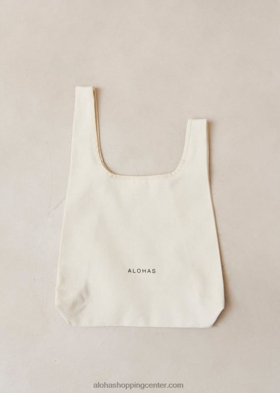 stara ibiza - bela bombažna torbica ženske Alohas 0D4R81209