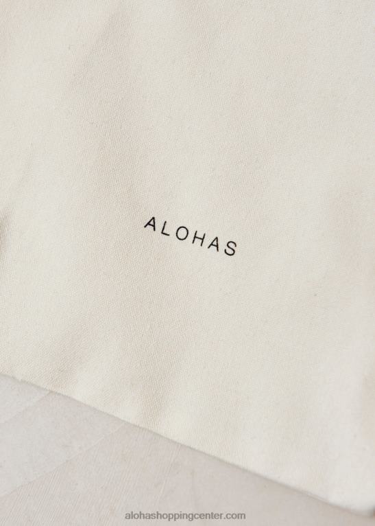 stara ibiza - bela bombažna torbica ženske Alohas 0D4R81209