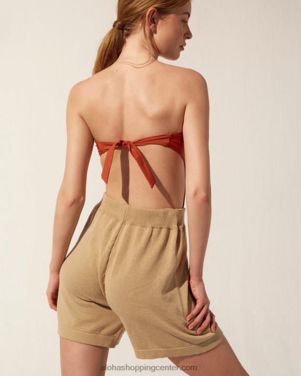 stožec - rdeče kopalke iz recikliranega najlona ženske Alohas 0D4R8958