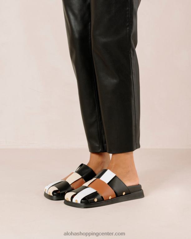 stuart - večbarvne usnjene mule ženske Alohas 0D4R8532