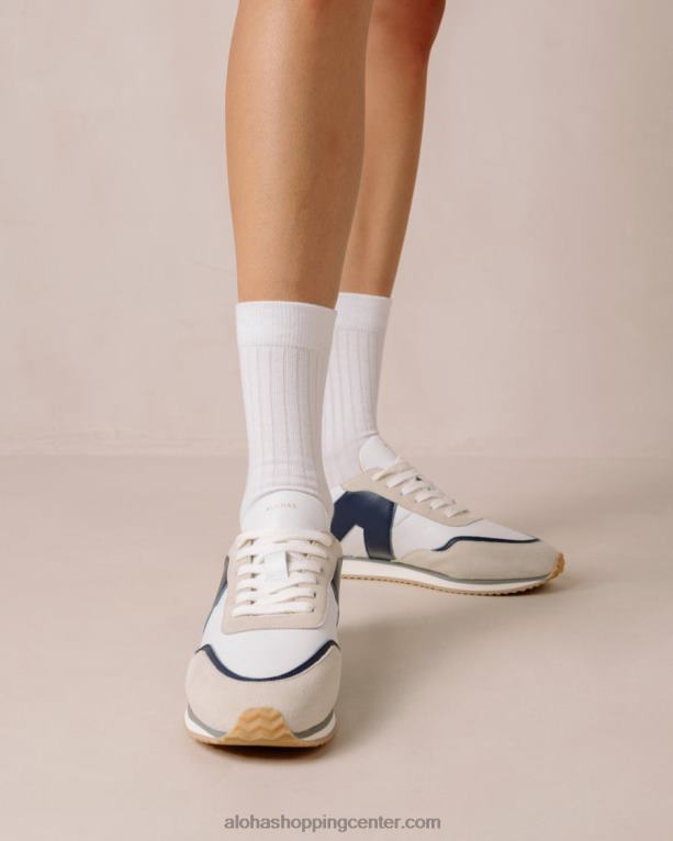 tb015 - bele in mornarske usnjene superge ženske Alohas 0D4R877