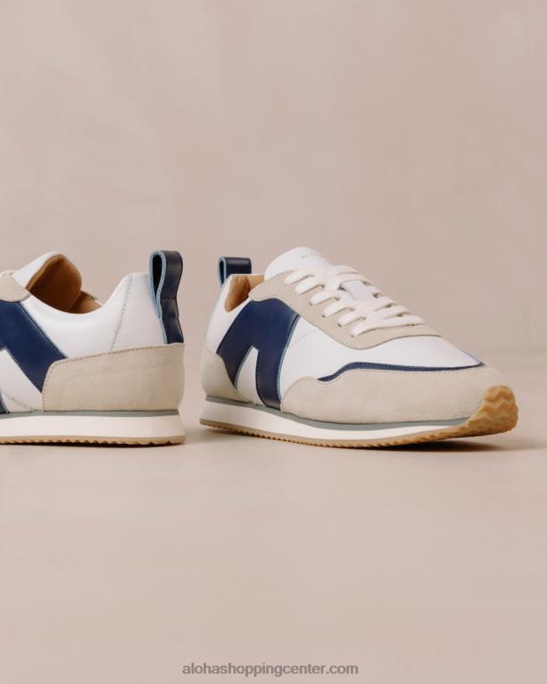 tb015 - bele in mornarske usnjene superge ženske Alohas 0D4R877