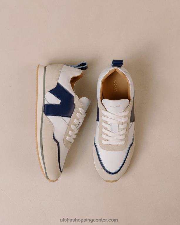 tb015 - bele in mornarske usnjene superge ženske Alohas 0D4R877