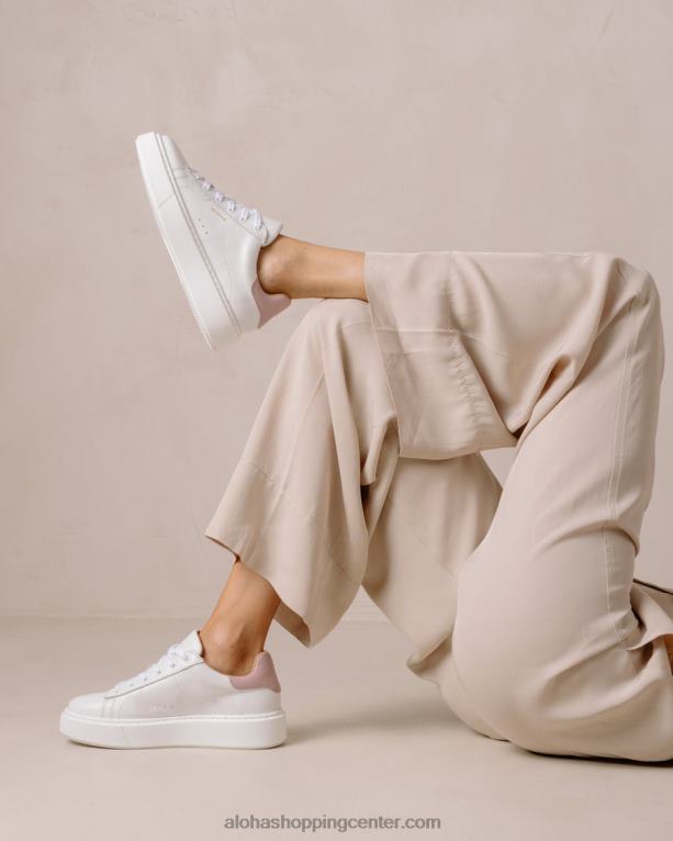 tb65 - bele in vijolične usnjene superge ženske Alohas 0D4R893