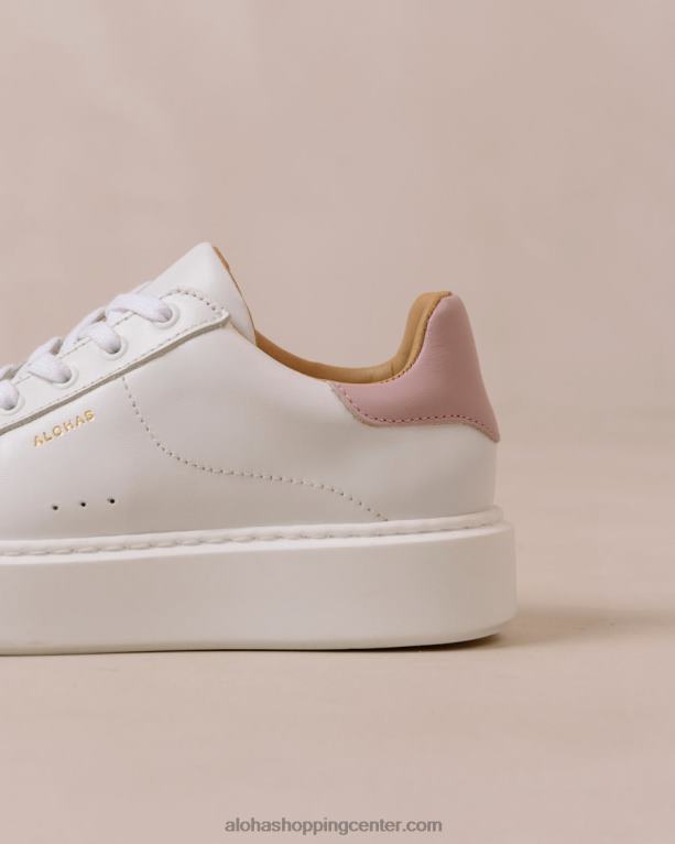 tb65 - bele in vijolične usnjene superge ženske Alohas 0D4R893