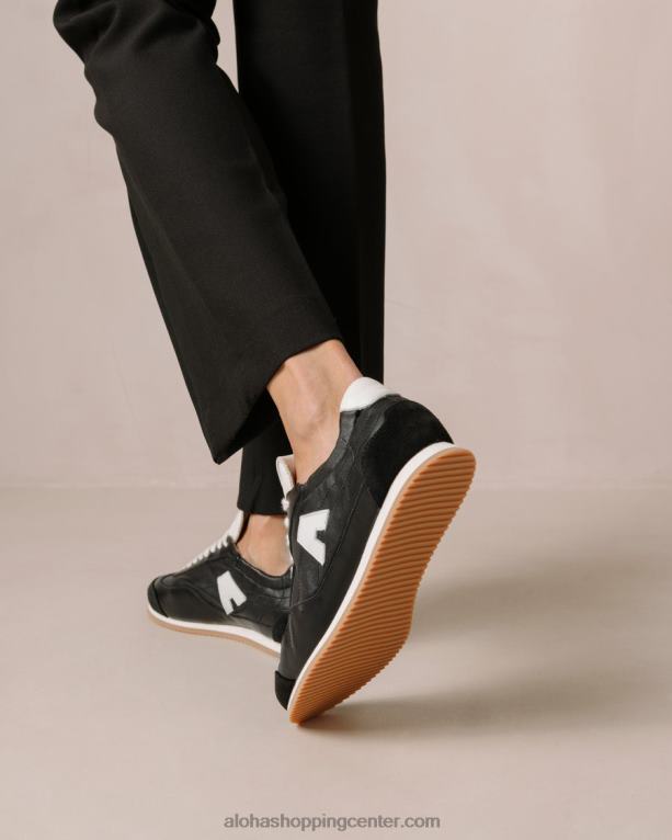 tb70 - črno-bele usnjene superge ženske Alohas 0D4R8402