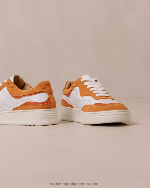 tb87 - bele in oranžne usnjene superge ženske Alohas 0D4R873