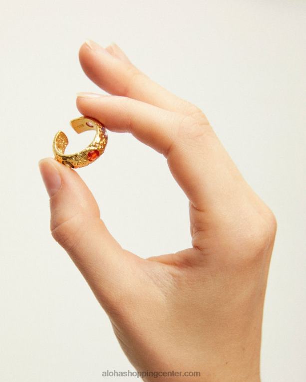 tehtnica - debel zlat prstan ženske Alohas 0D4R81207