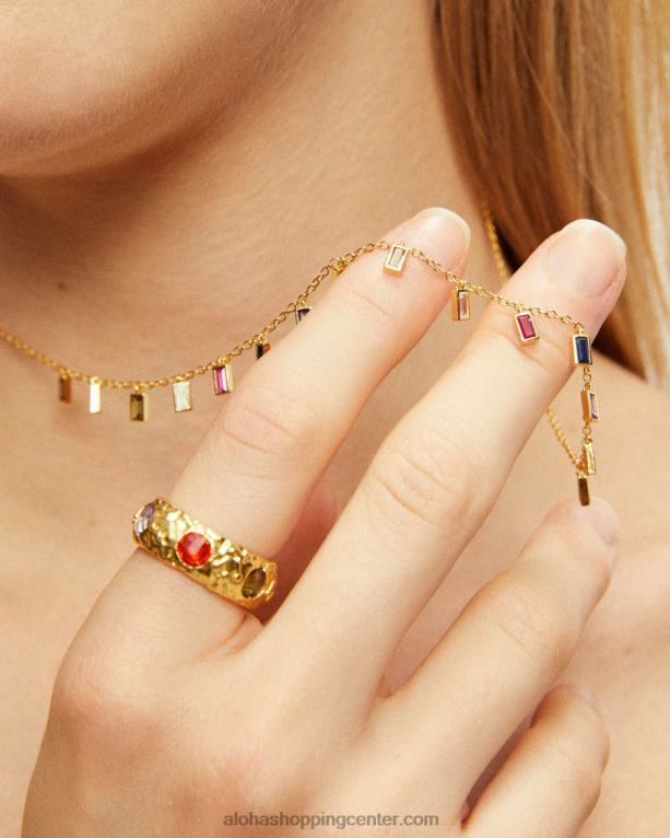 tehtnica - debel zlat prstan ženske Alohas 0D4R81207