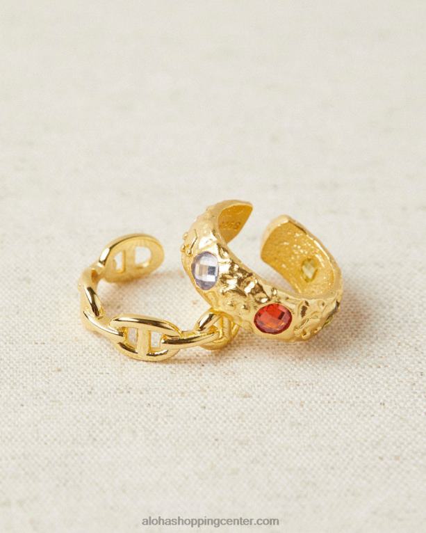 tehtnica - debel zlat prstan ženske Alohas 0D4R81207