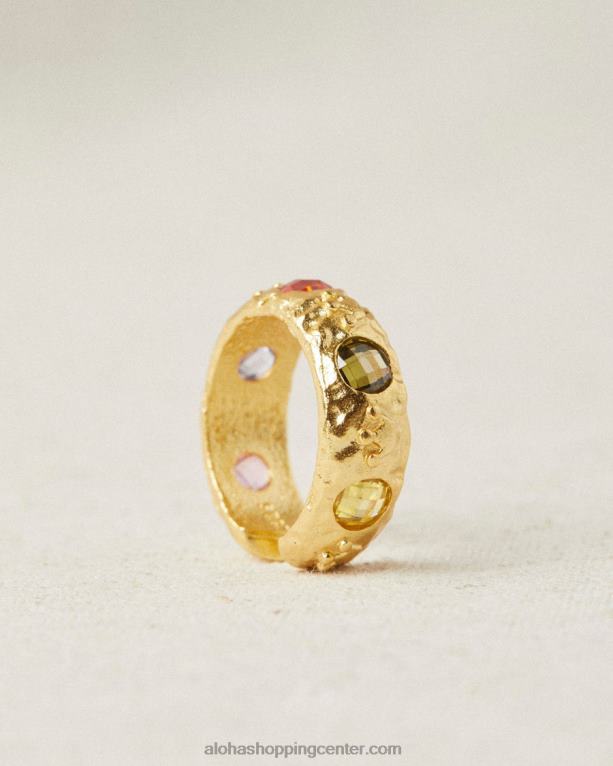 tehtnica - debel zlat prstan ženske Alohas 0D4R81207