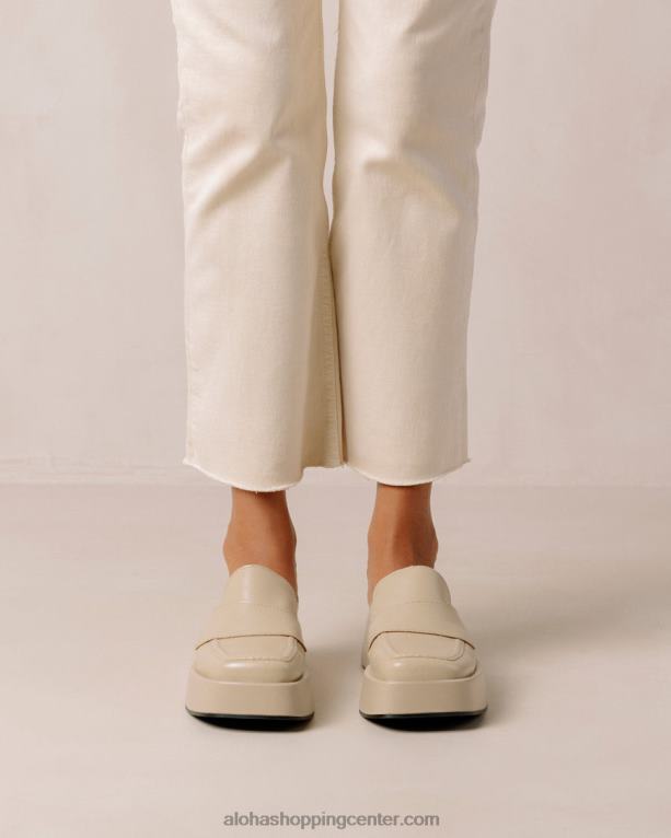 tempera - bež veganski usnjeni loaferji ženske Alohas 0D4R8312