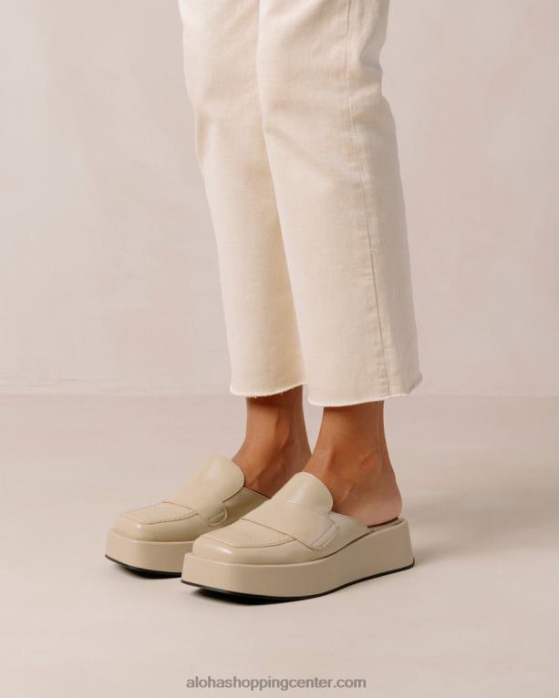 tempera - bež veganski usnjeni loaferji ženske Alohas 0D4R8312