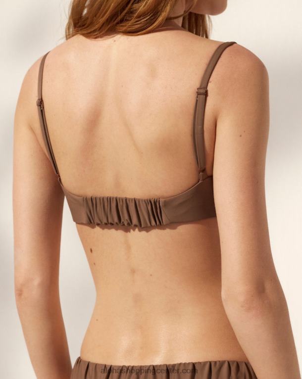 the curve - rjav bikini iz recikliranega najlona ženske Alohas 0D4R8955