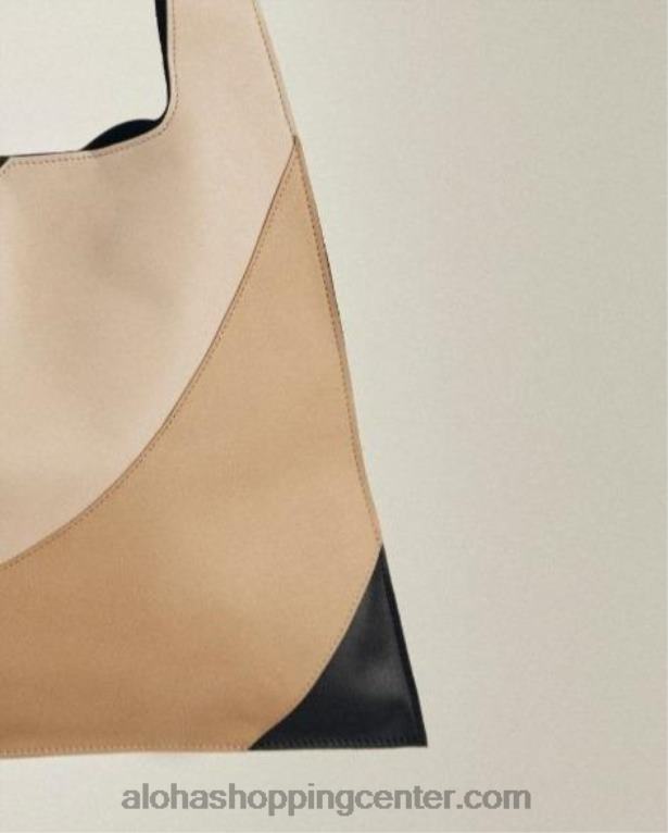 the l kaleidoscope - črna in bež usnjena torbica ženske Alohas 0D4R81096