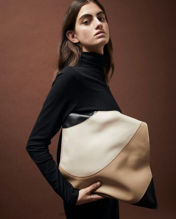 kalejdoskop črn kamniti bež tisk