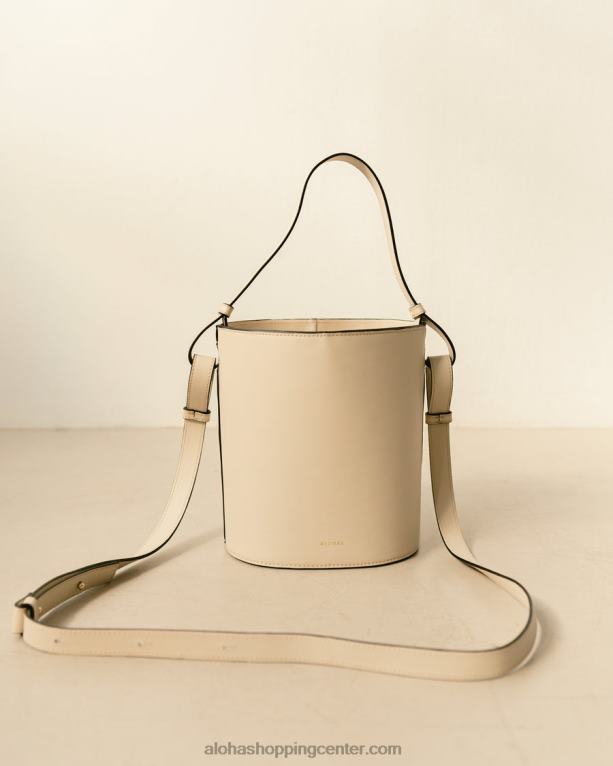 the u venti waffle - bela usnjena torbica ženske Alohas 0D4R81156