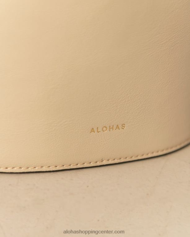 the u venti waffle - bela usnjena torbica ženske Alohas 0D4R81156